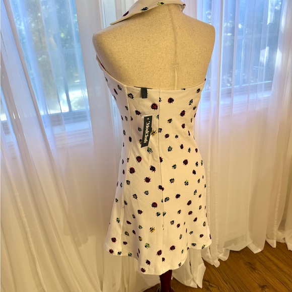 ModCloth Ivory Dress with Colorful Insect Pattern - Picture 3 of 8